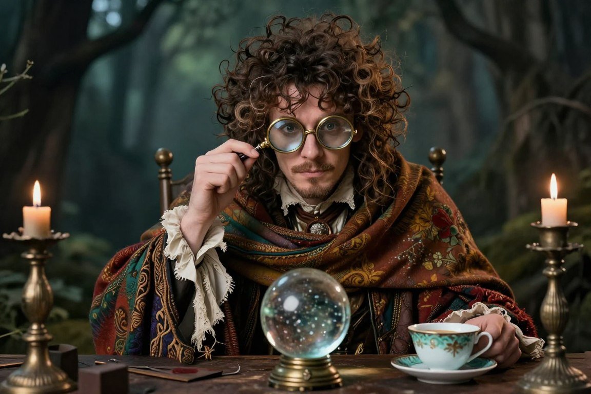 Professor Trelawney DIY costume with layers
