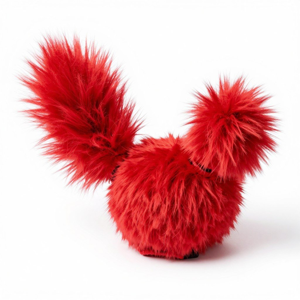 Red costume tail attachment