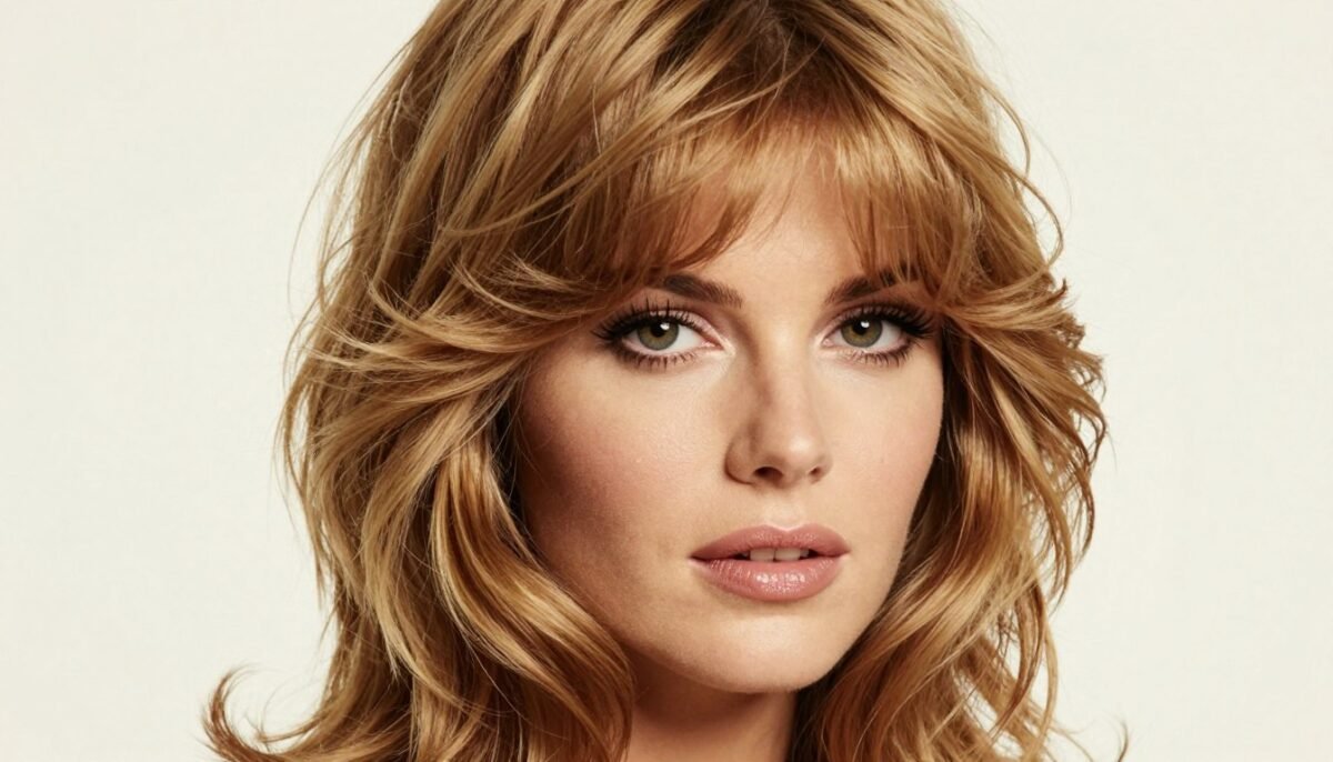 Retro seventies-inspired medium shag with vintage aesthetic