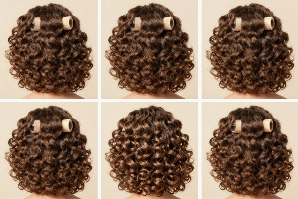 Rod set curls natural hair prom style