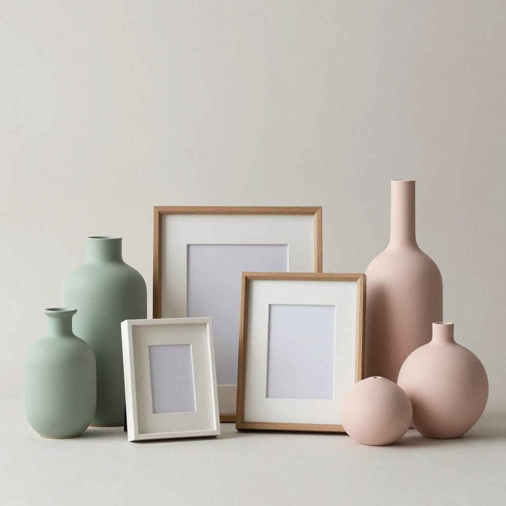 Sage and pink bedroom decor accessories