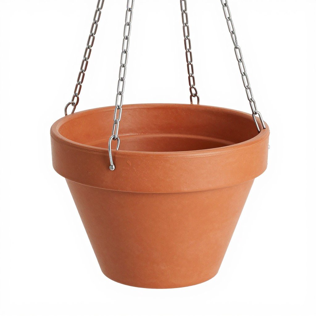 Self-watering hanging basket planter with reservoir system and drainage