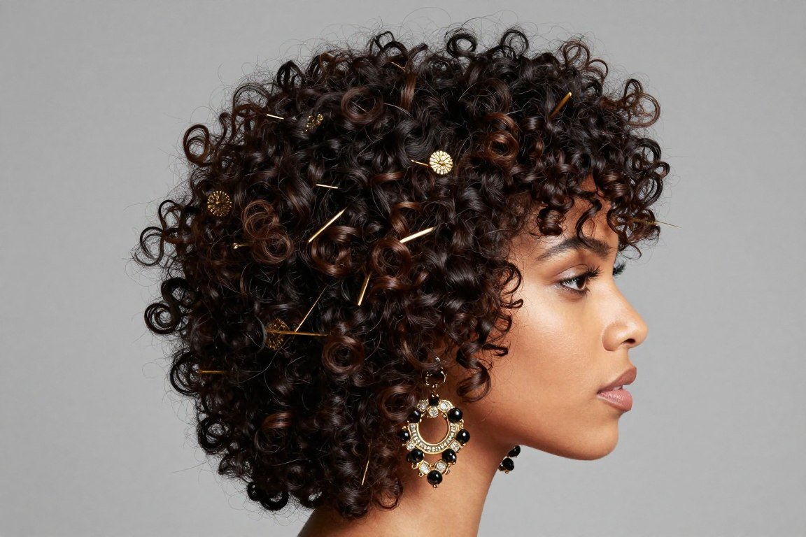 Side-swept natural volume prom hairstyle