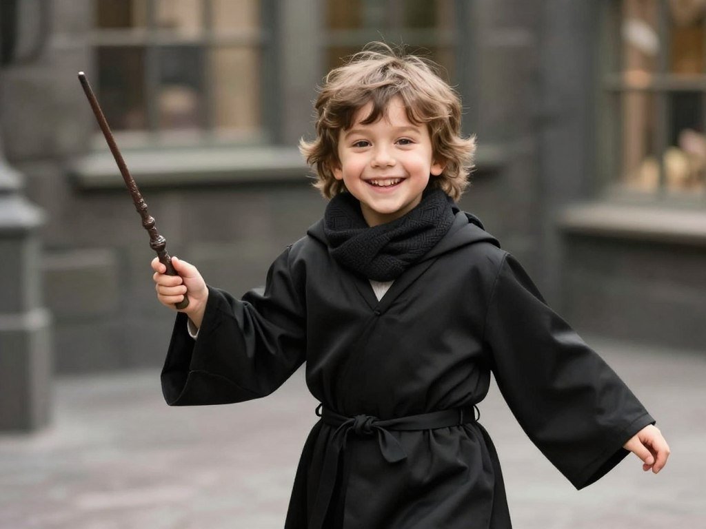 Simple kids Hogwarts student costume