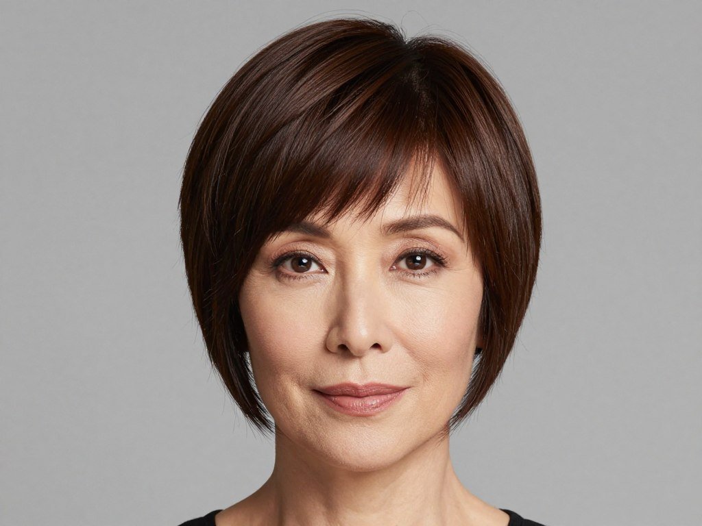 Sleek pixie cut for straight hair
