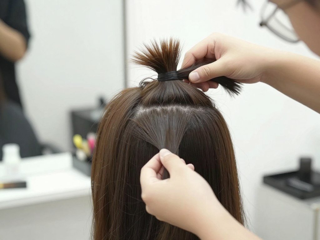 Step-by-step crown volume technique demonstration