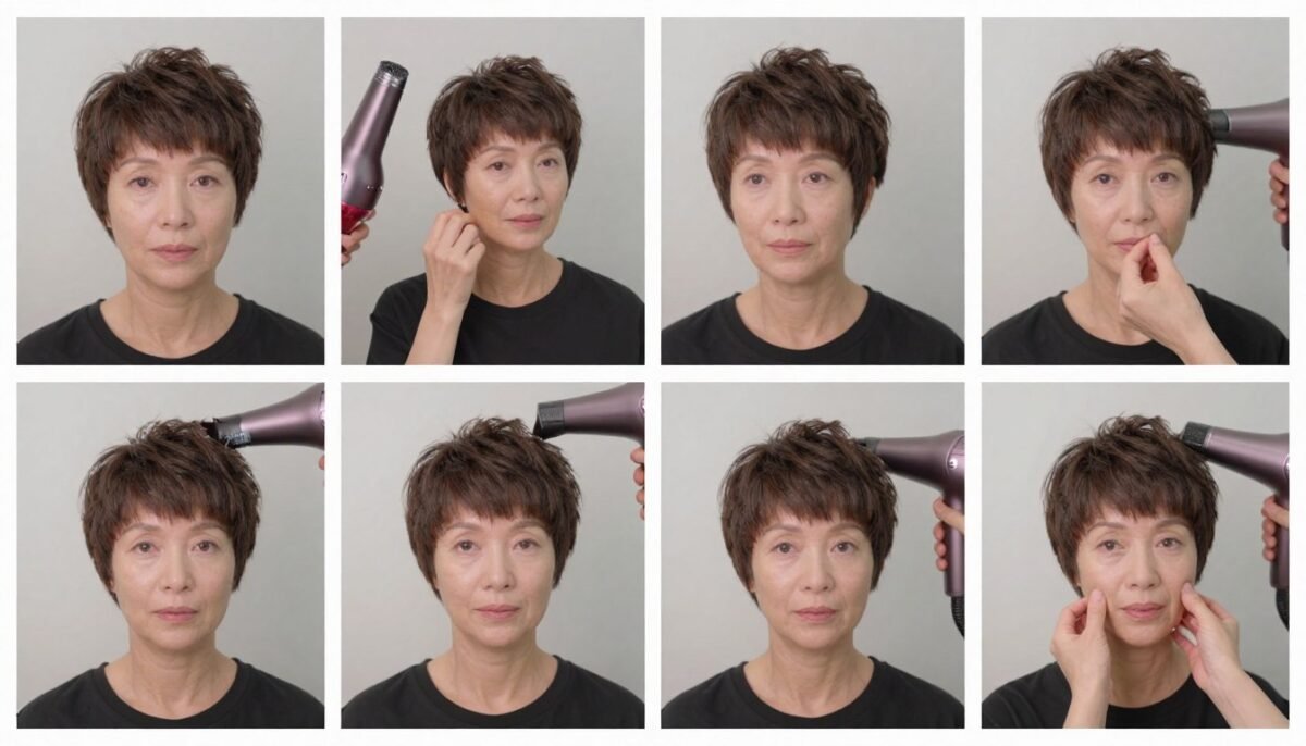Step-by-step guide to styling a pixie cut for women over 60
