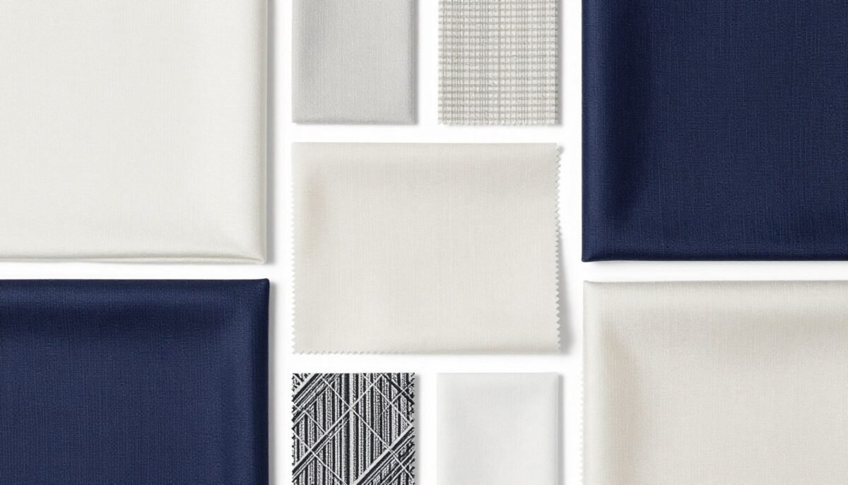 Various fabric swatches and pattern examples Various fabric swatches and pattern examples