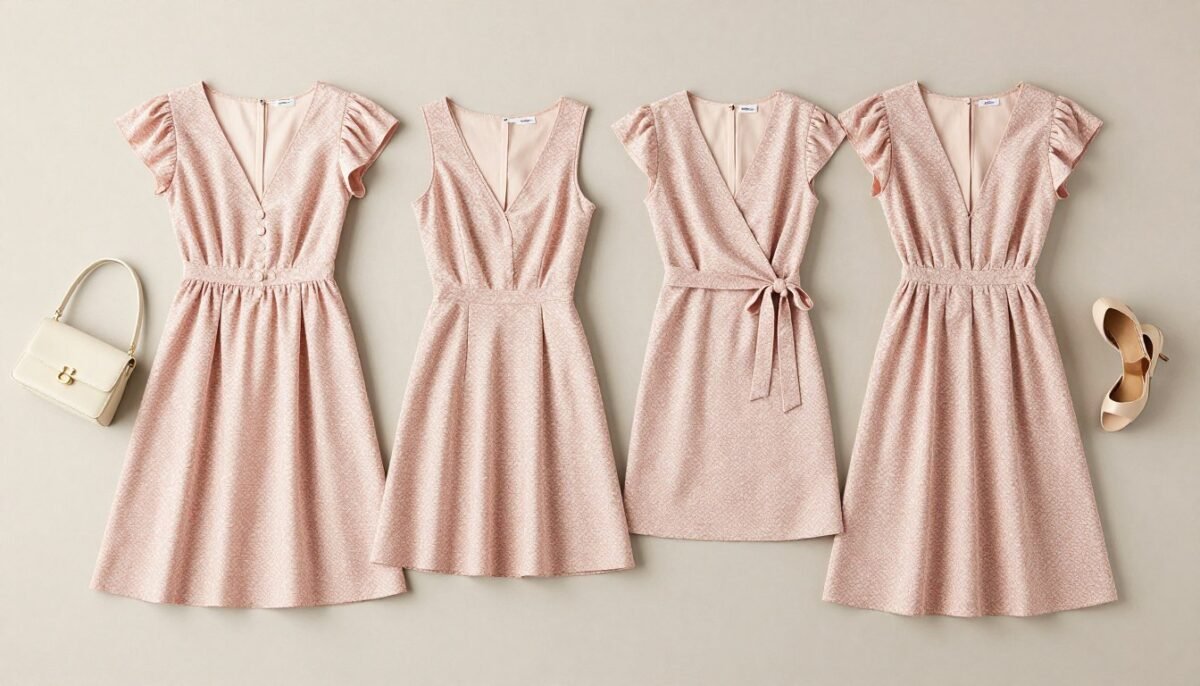 Various flattering dress silhouettes for small bust big tummy Various flattering dress silhouettes for small bust big tummy