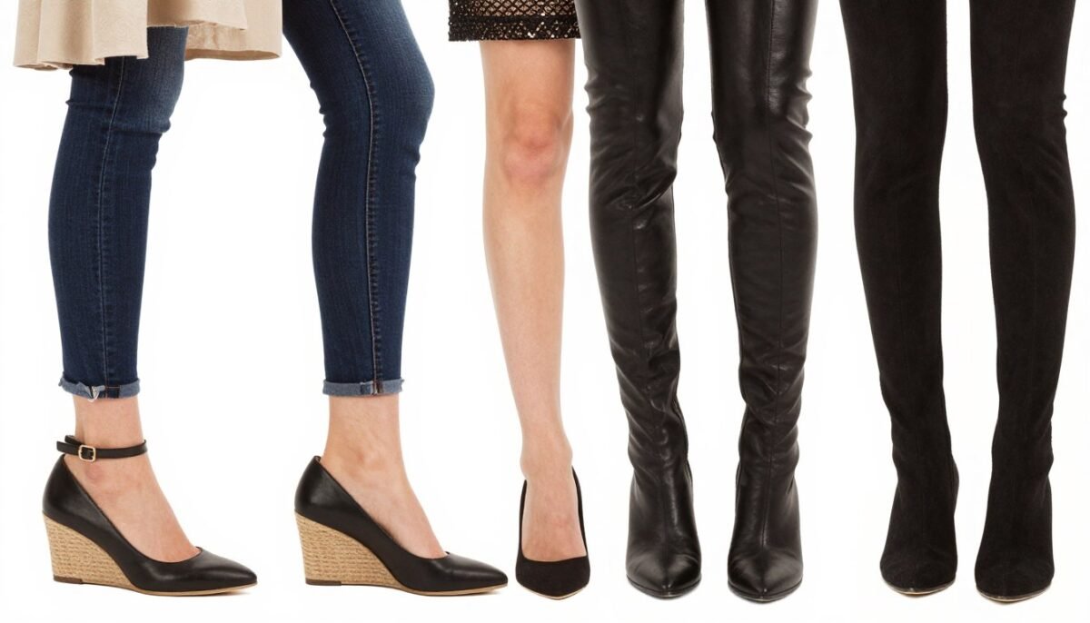 Various shoe styles and their effects Various shoe styles and their effects
