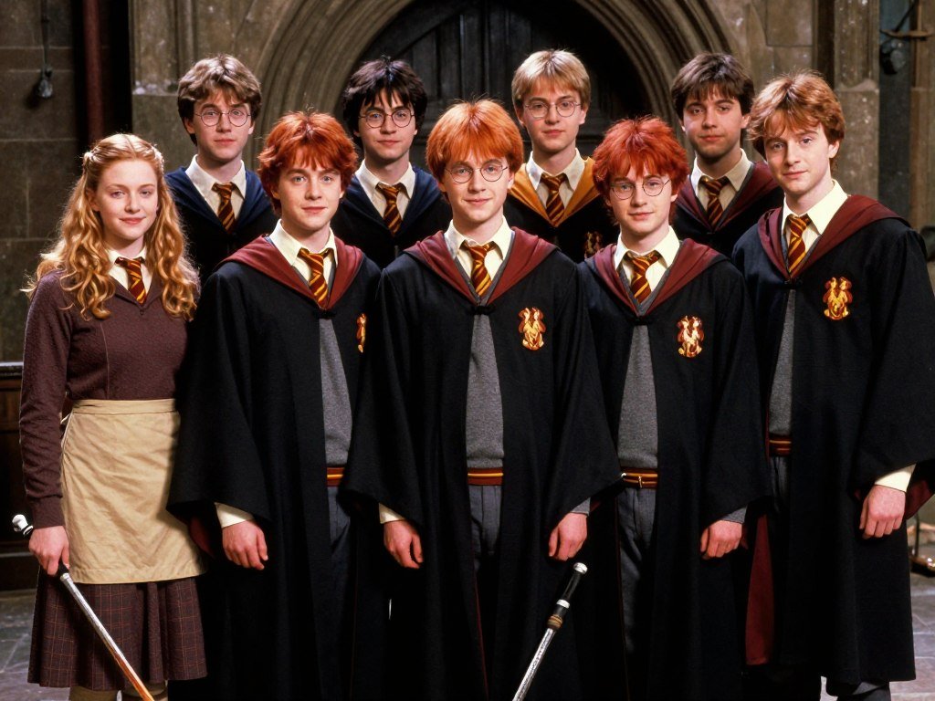 Weasley family group DIY costumes