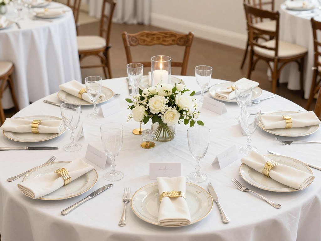 Wedding reception table decorations