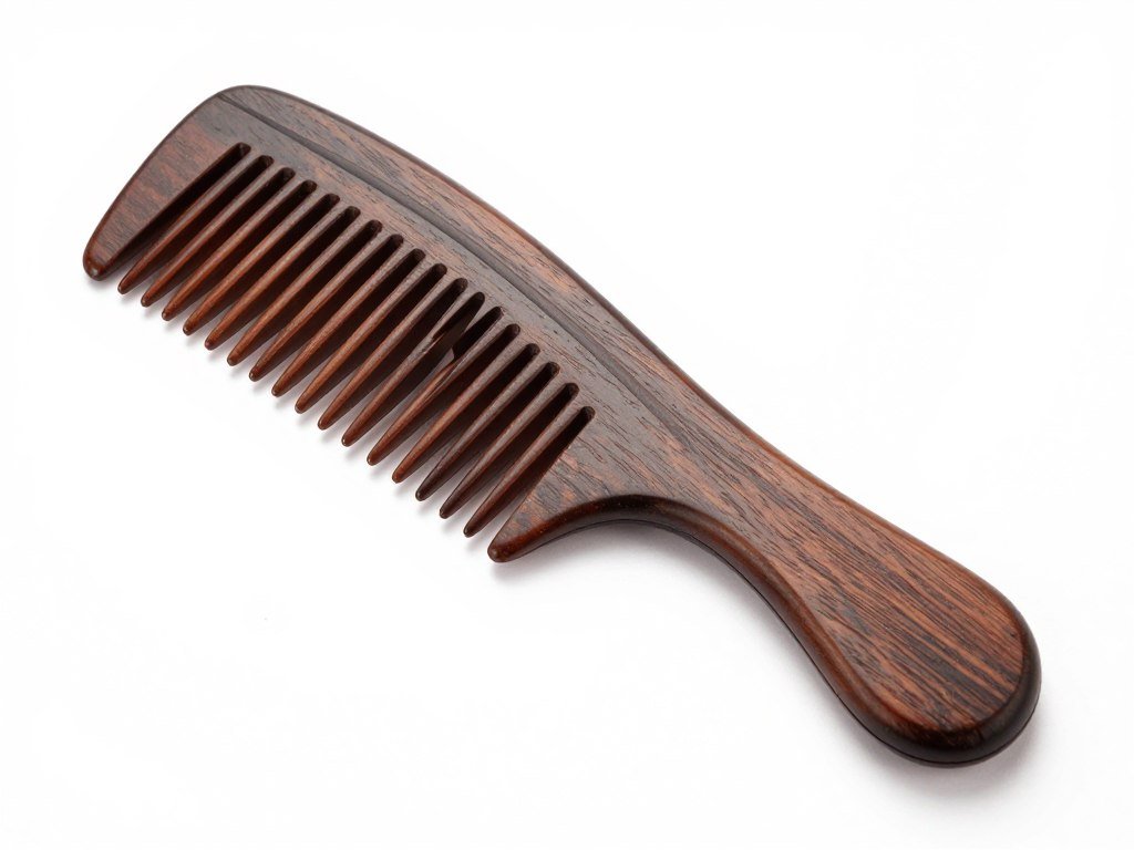 Wide-tooth comb for gentle detangling