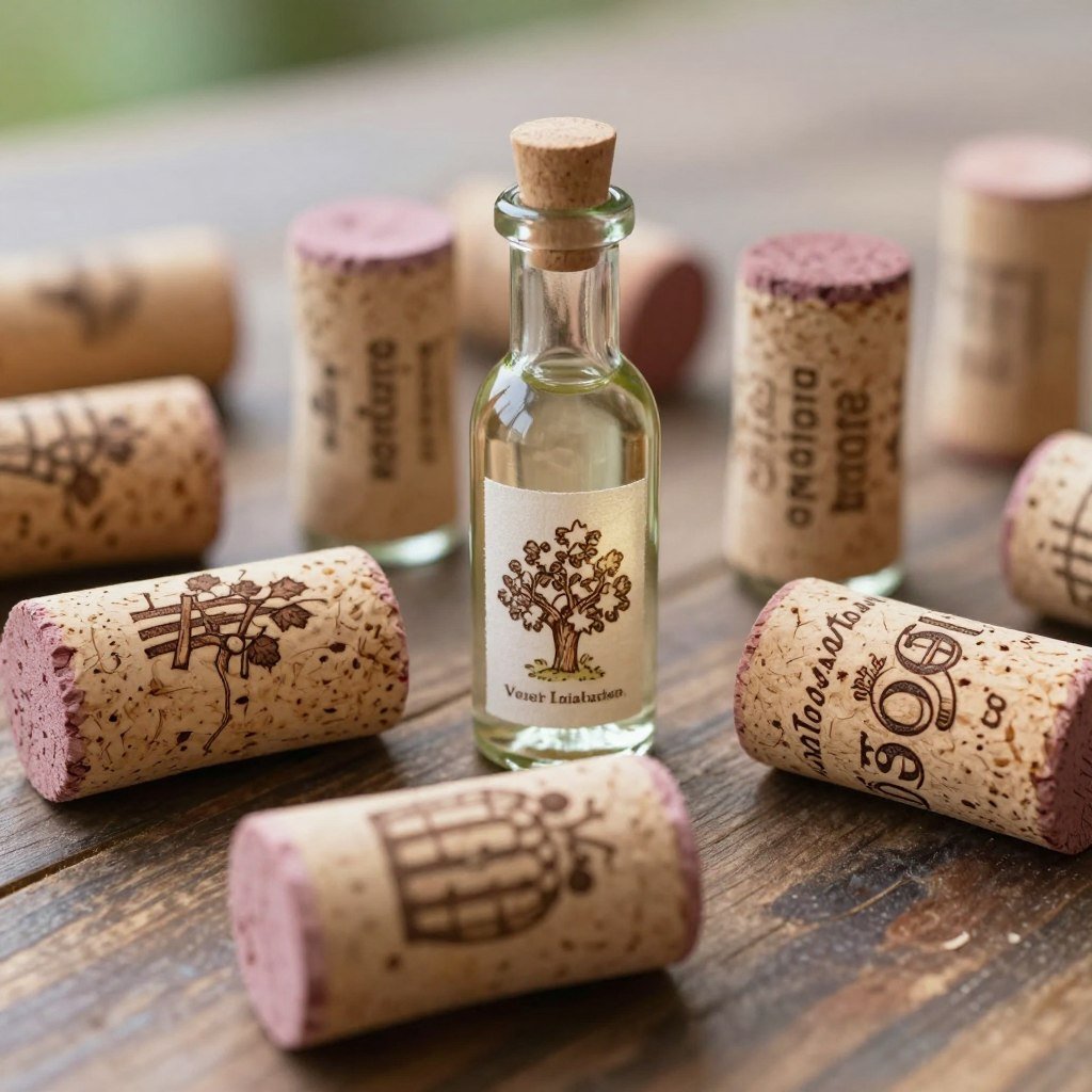 Wine cork wedding favors