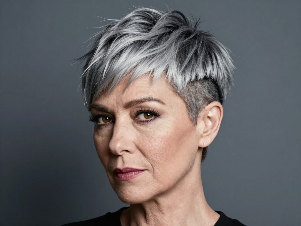 Woman with textured crop and subtle undercut
