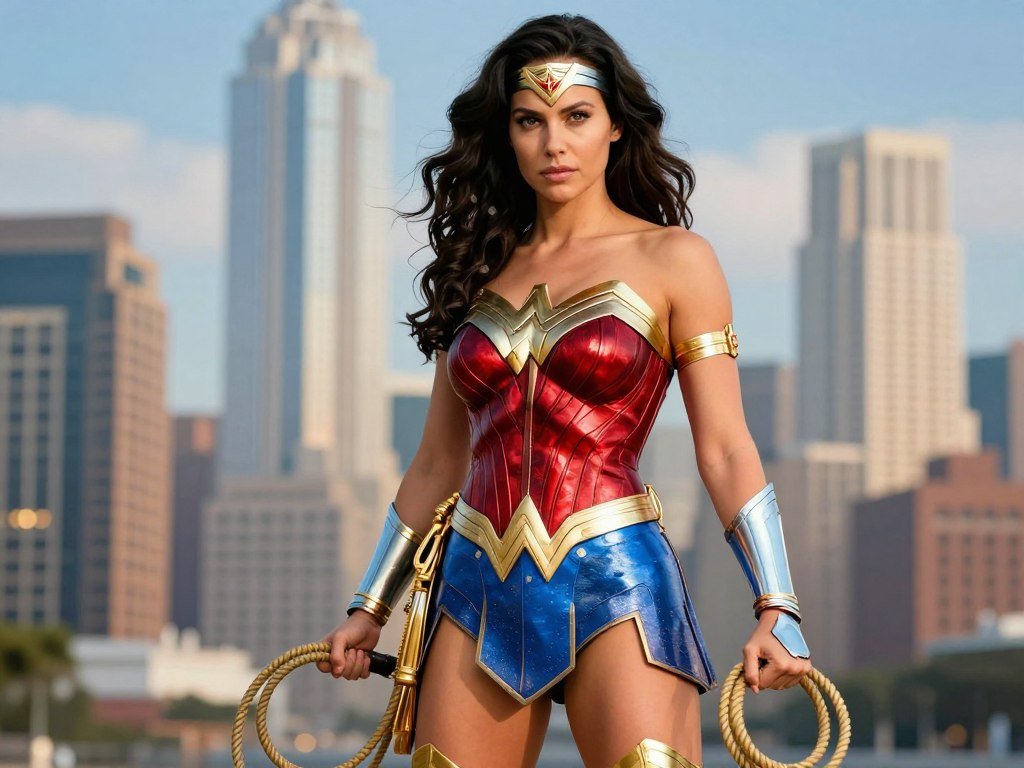 Wonder Woman inspired superhero costume