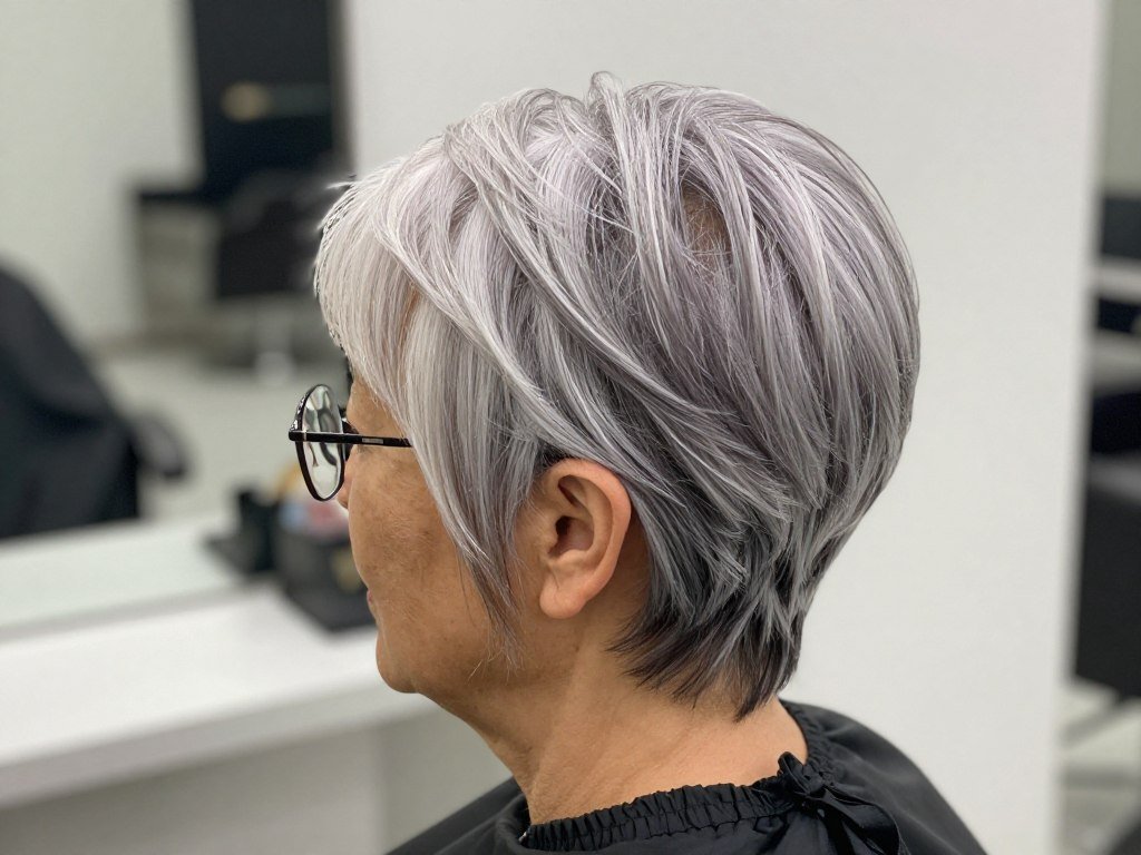 choppy pixie with volume at crown for thin hair
