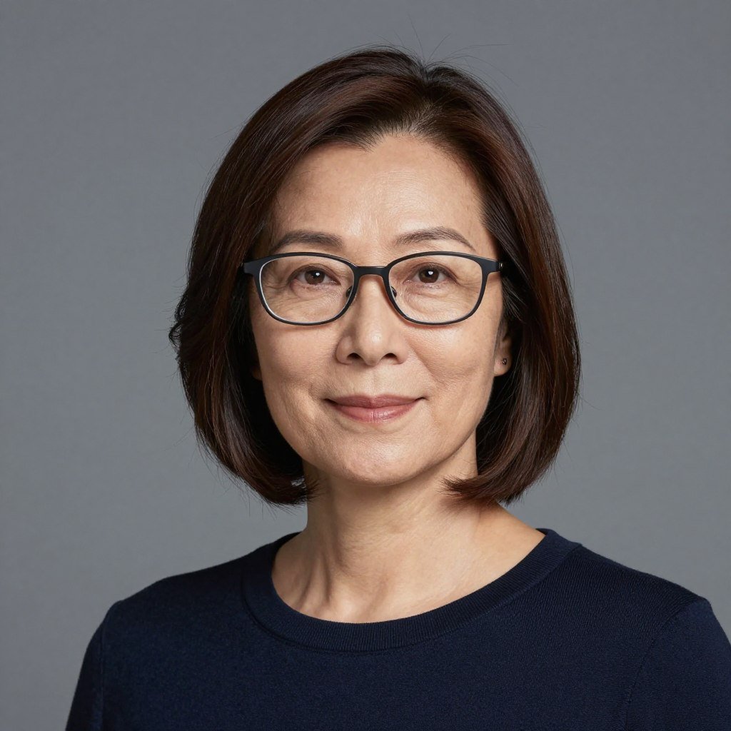 classic bob for oval face with various frame styles