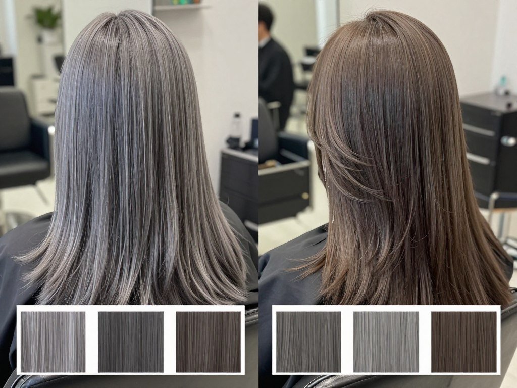 color swatches showing cool and warm gray tones