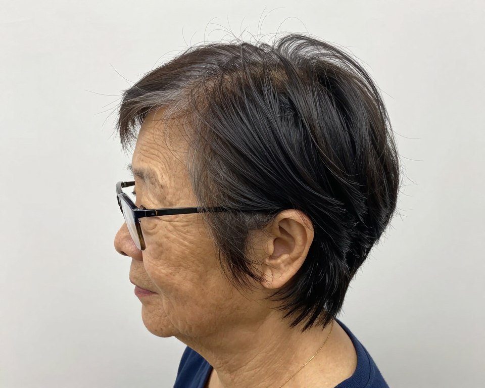 cowlick-friendly short haircut