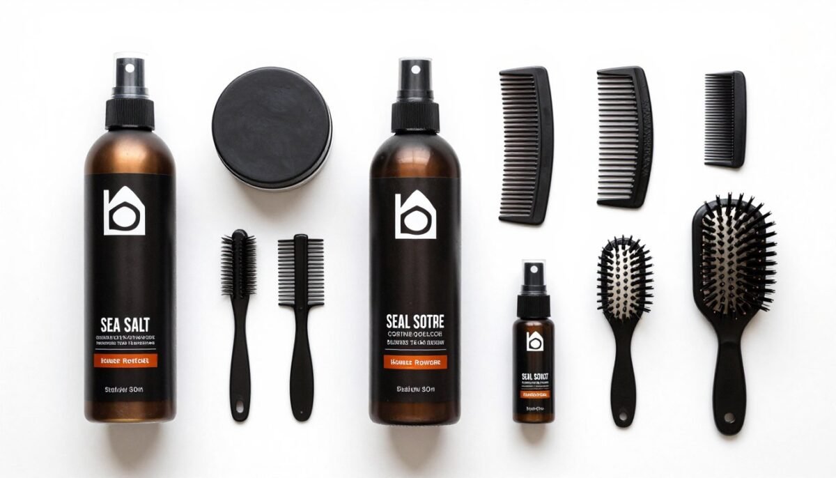 hair styling products and tools for men's long hair