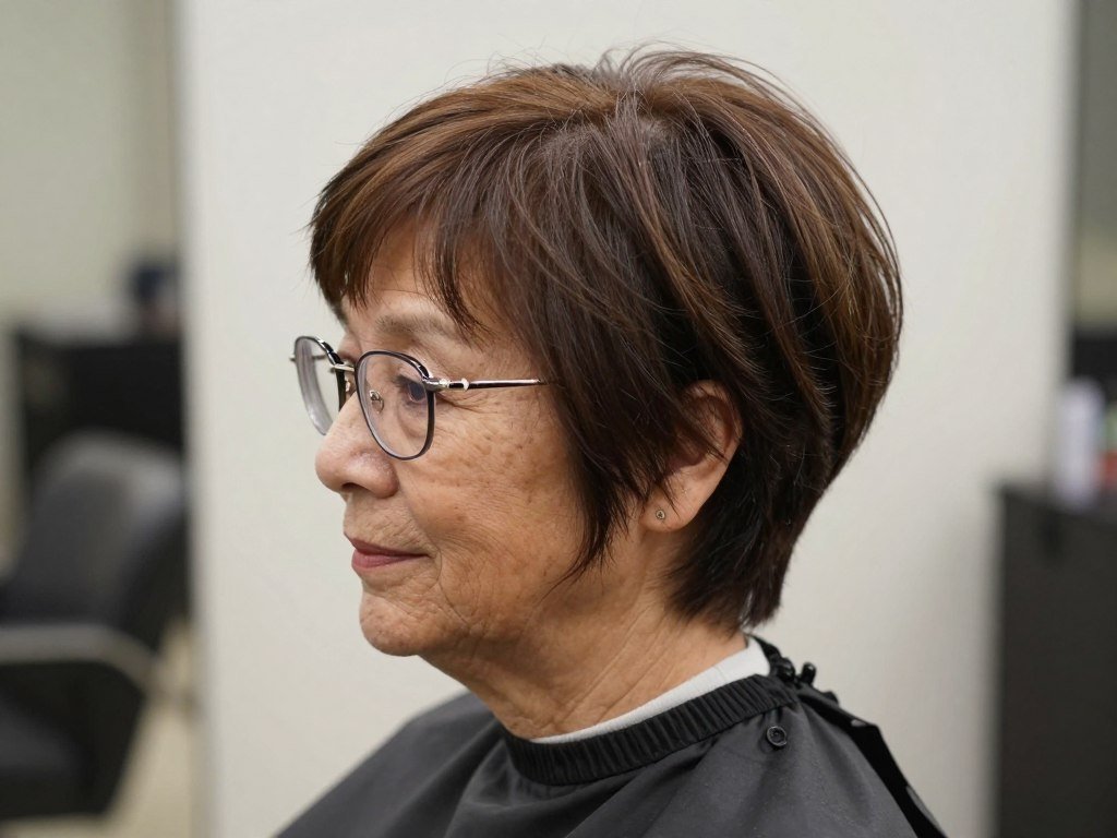layered pixie with soft rounded edges