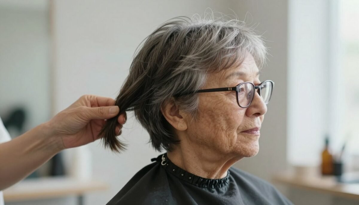 low maintenance short hairstyle for women over 70