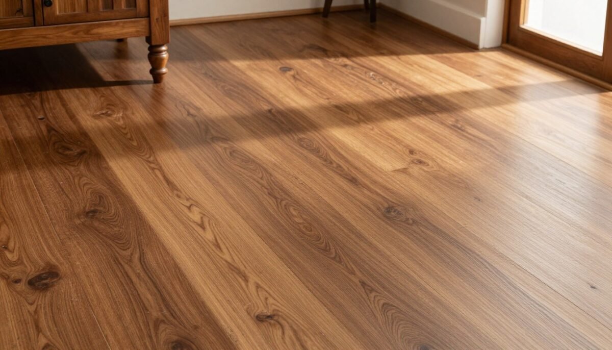 natural hardwood floors in country farmhouse living room