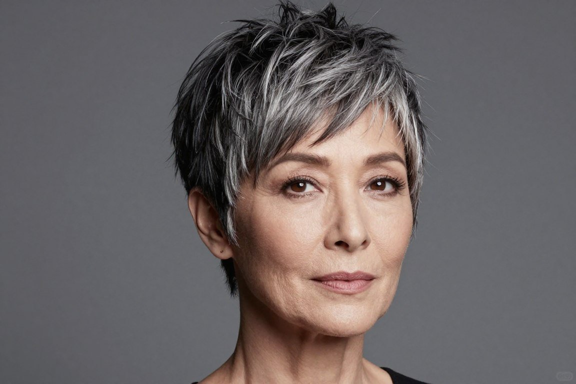 pixie cut with wispy bangs