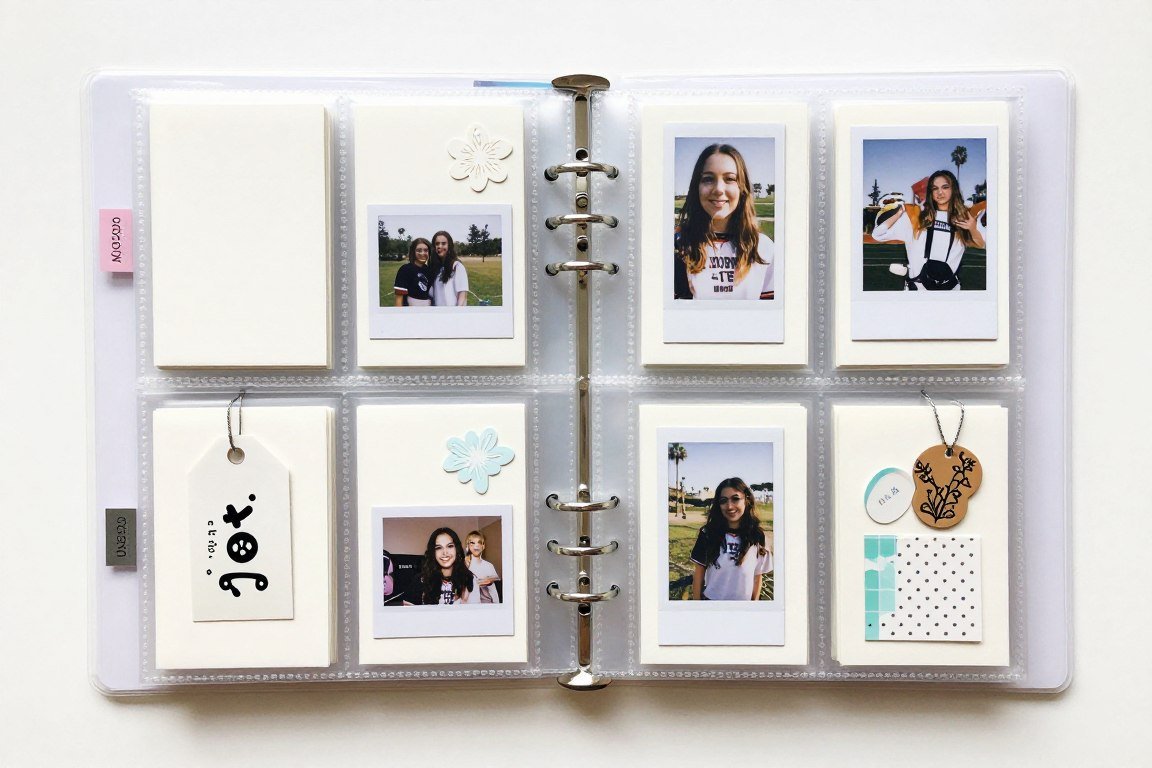 pocket page scrapbook layout with cards and photos