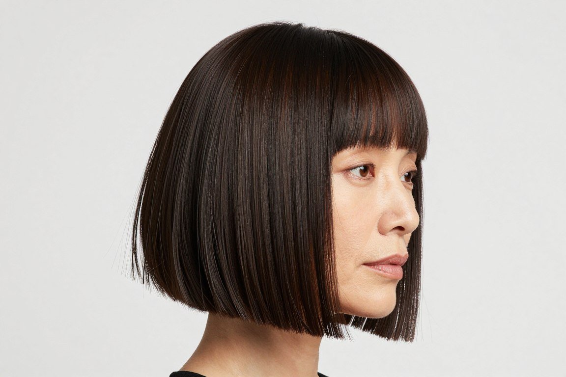 precision bob with micro fringe