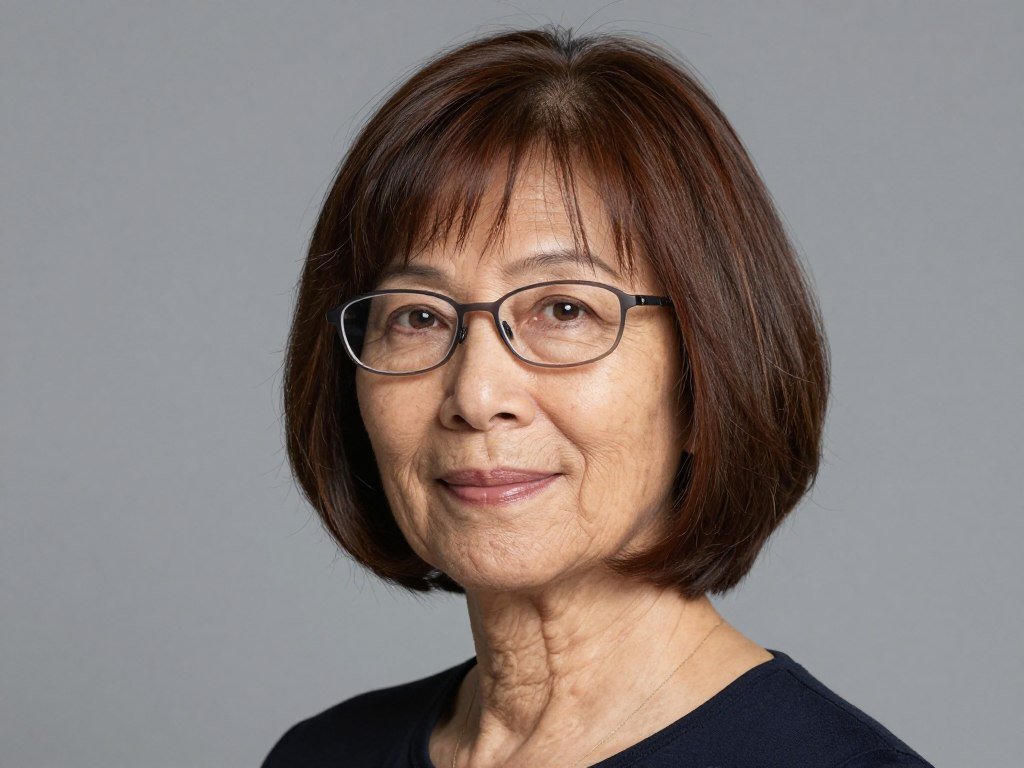 rounded bob with natural air-dry movement