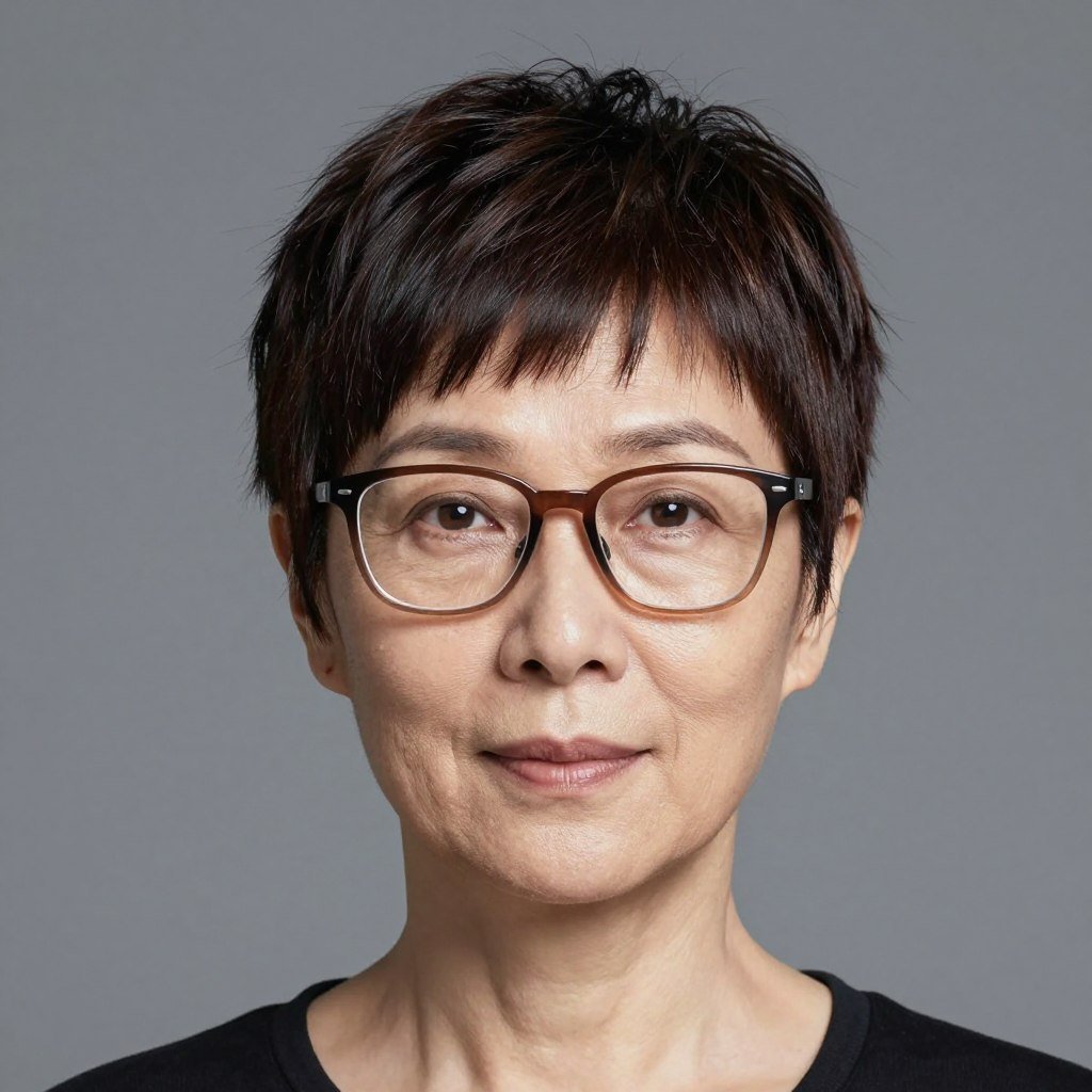 textured pixie with bangs for long face shape