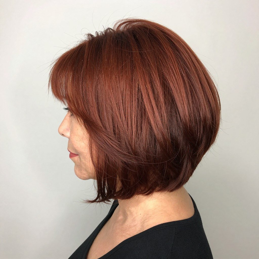 woman with inverted bob hairstyle