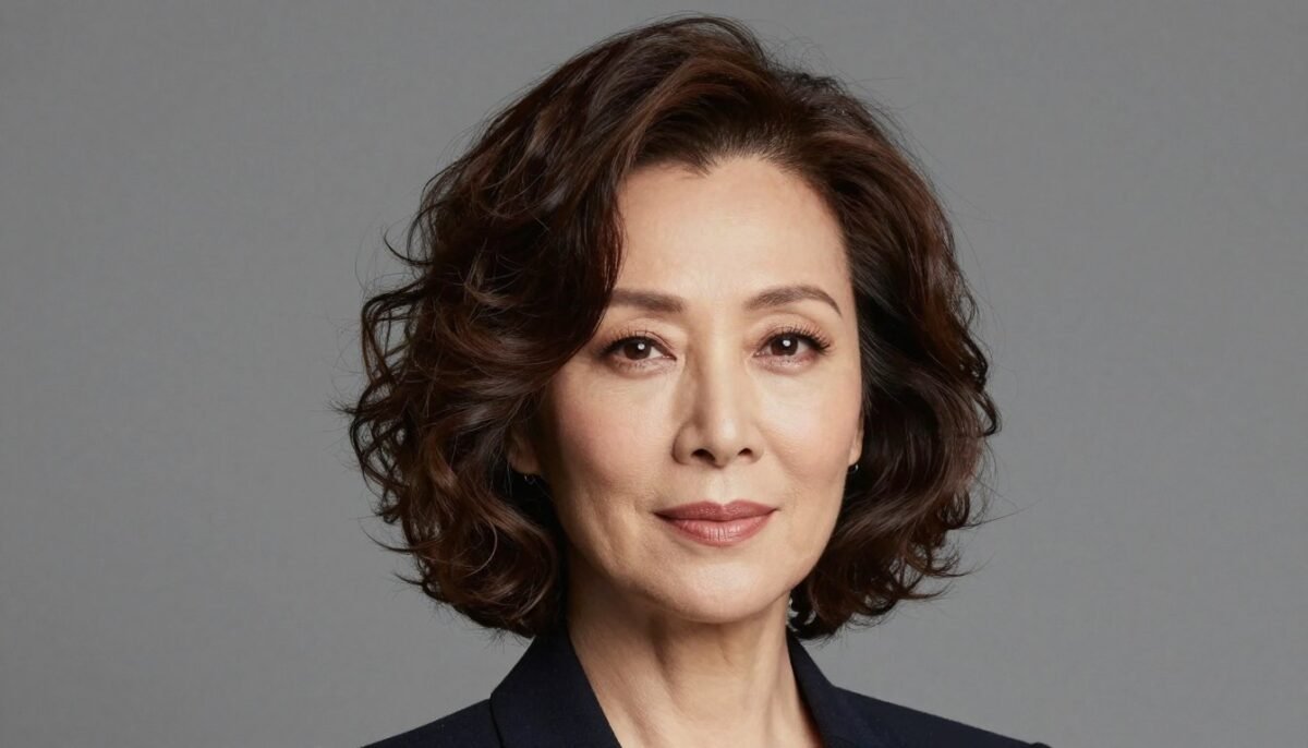 Elegant layered bob styled with curls for special occasions