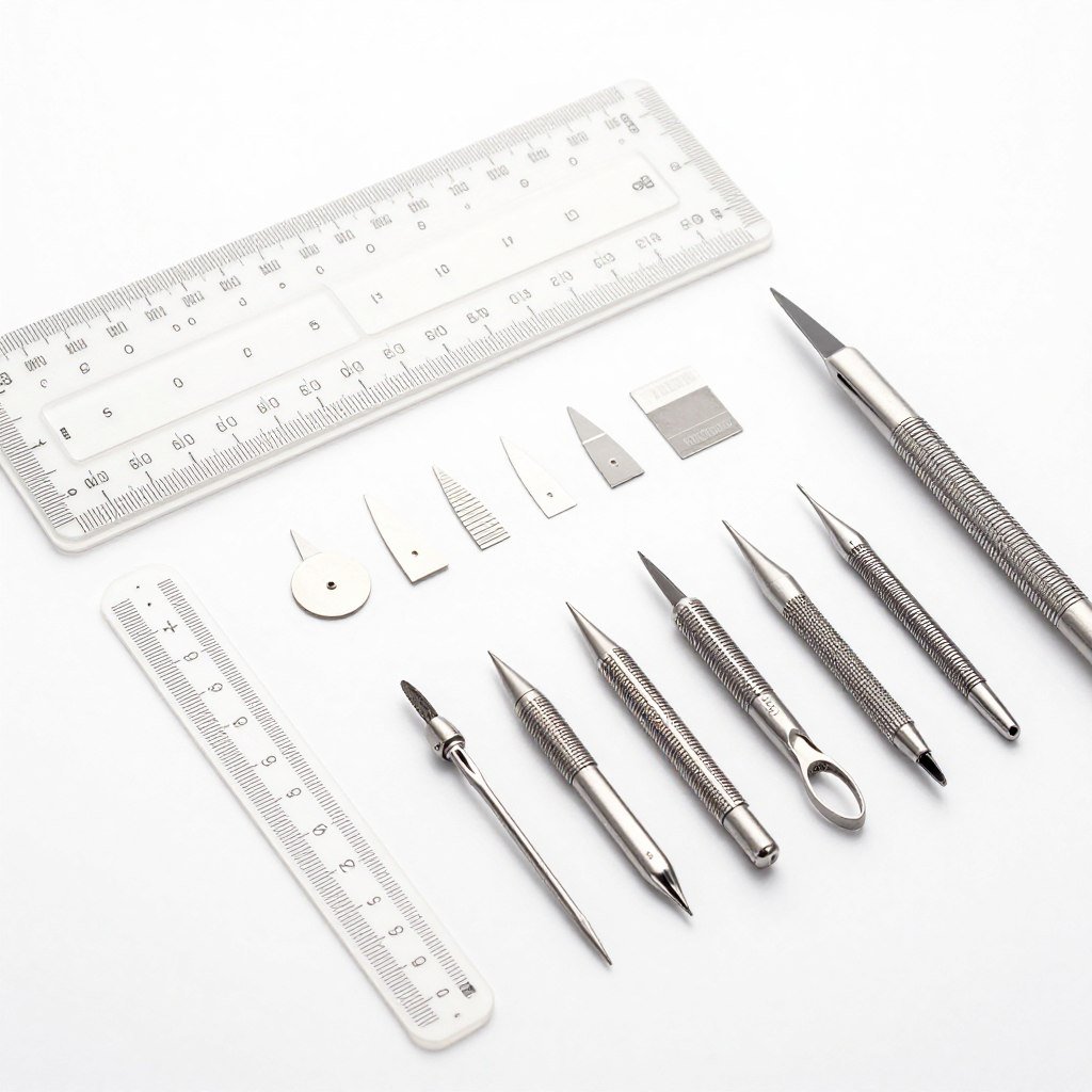 French tip nail guides and stencils for perfect tips