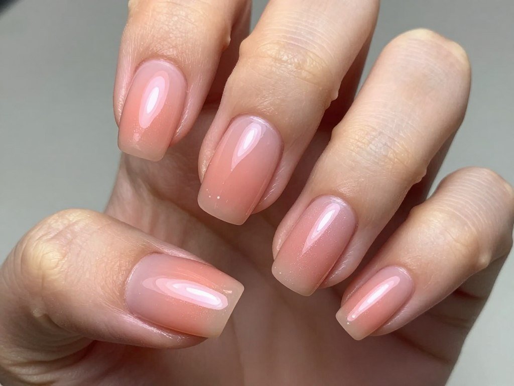 Glazed coral nails 2026 trend