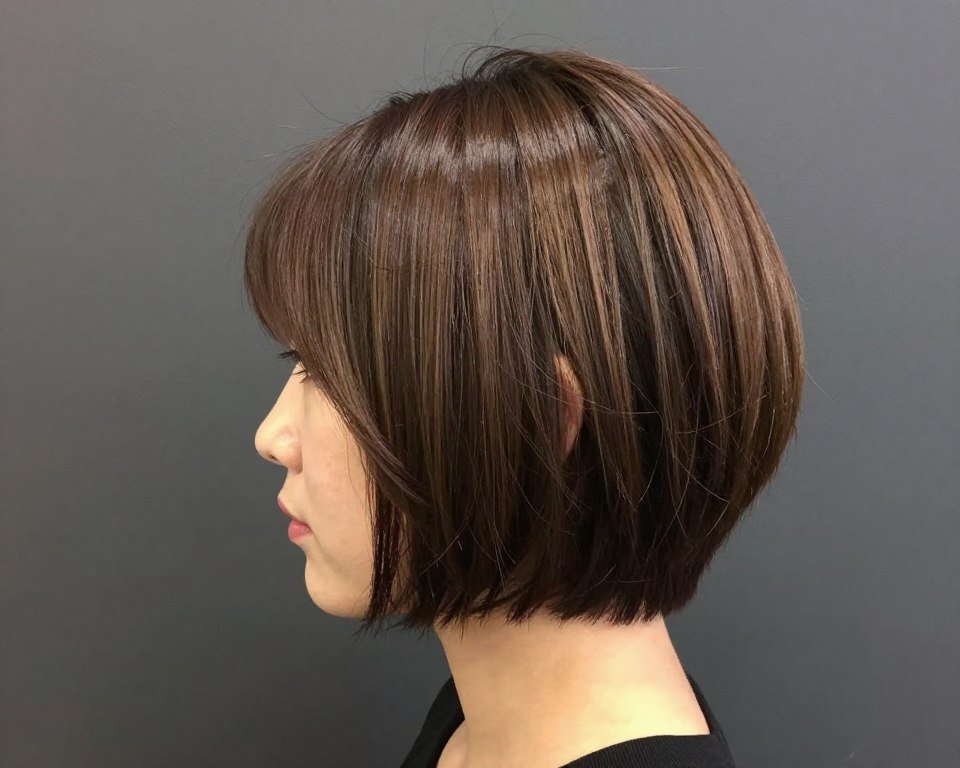 Graduated bob-pixie hybrid for thin fine hair