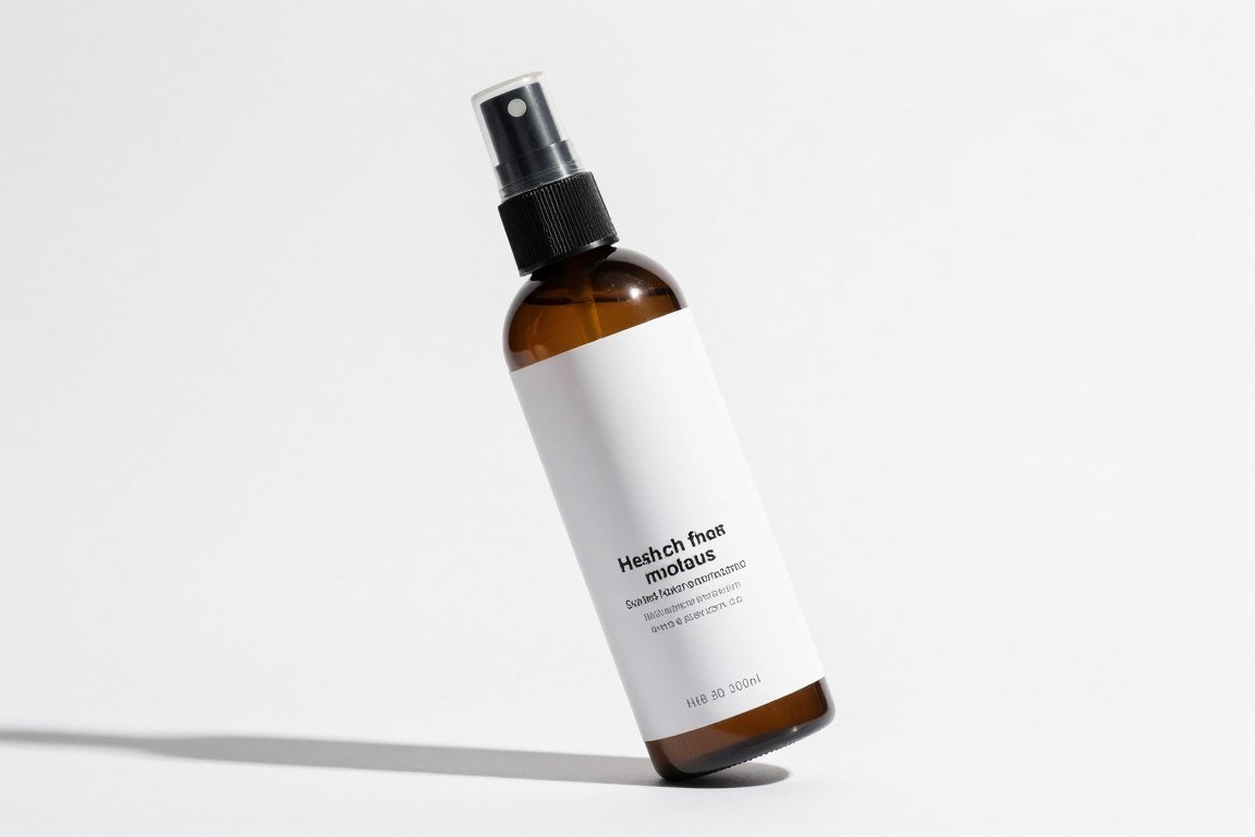 Heat protectant spray for fine thin hair styling