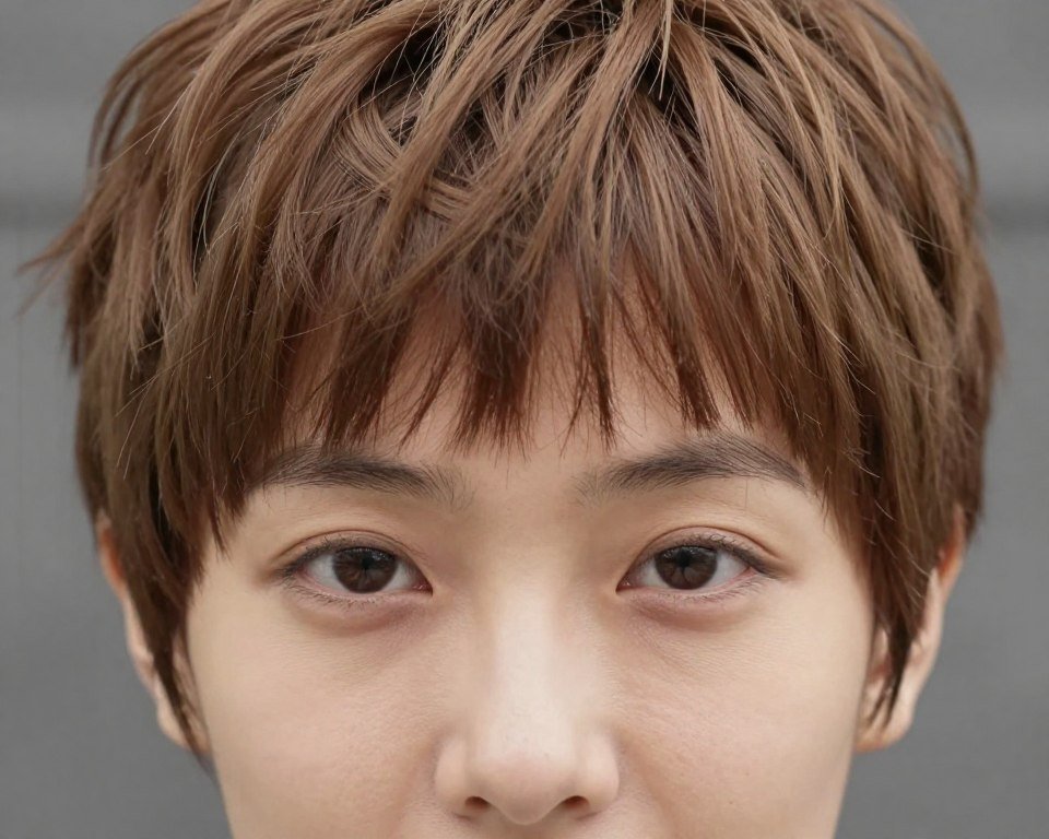 Pixie cut with textured fringe for thin fine hair