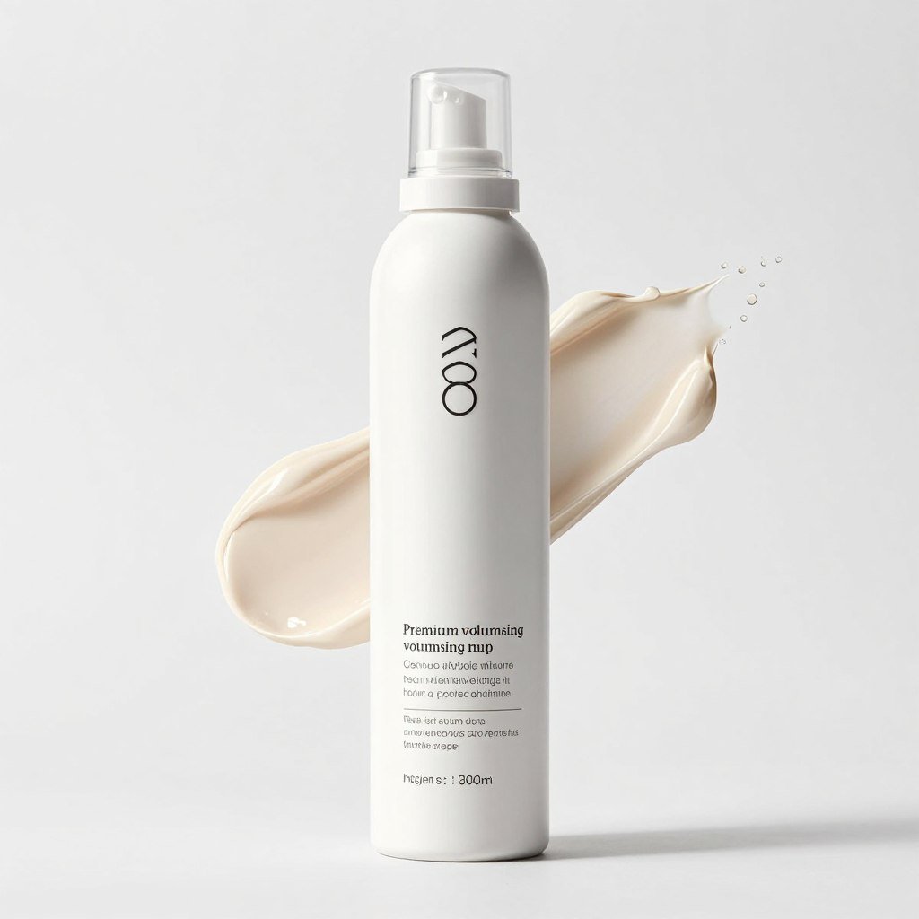 Volumizing mousse for fine mature hair