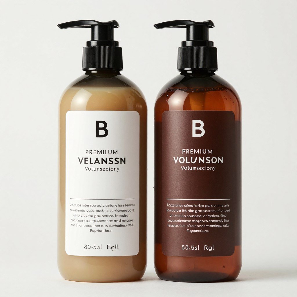 Volumizing shampoo and conditioner set for mature hair