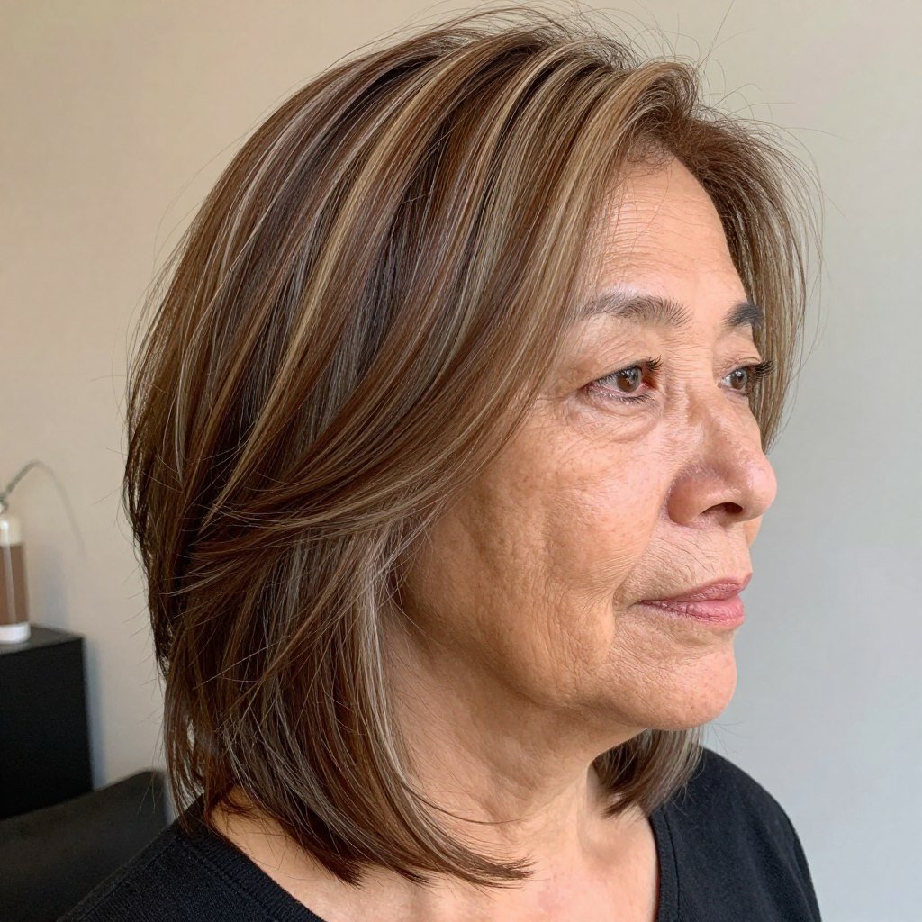 Woman showing how color enhances layers