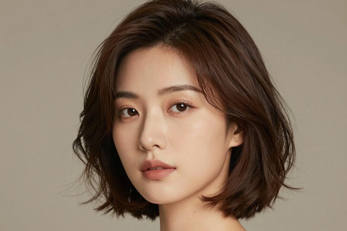 classic bob haircut with soft gentle waves throughout
