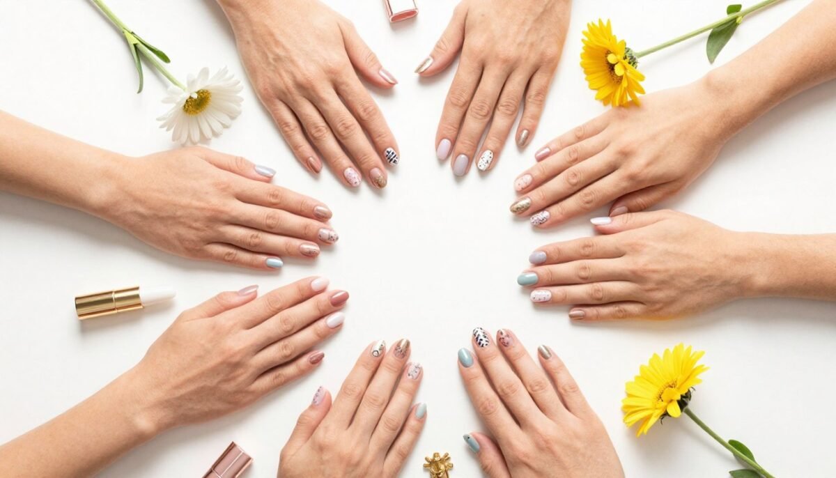 collection of elegant summer nail designs on display collection of elegant summer nail designs on display