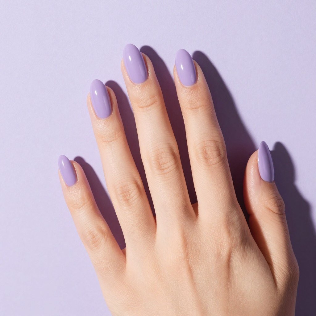 lavender pastel summer nail