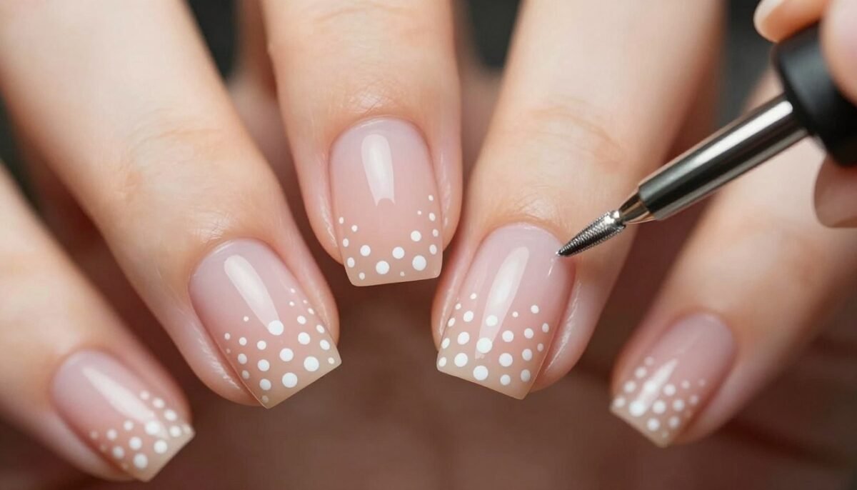 minimalist dot pattern summer nail design minimalist dot pattern summer nail design