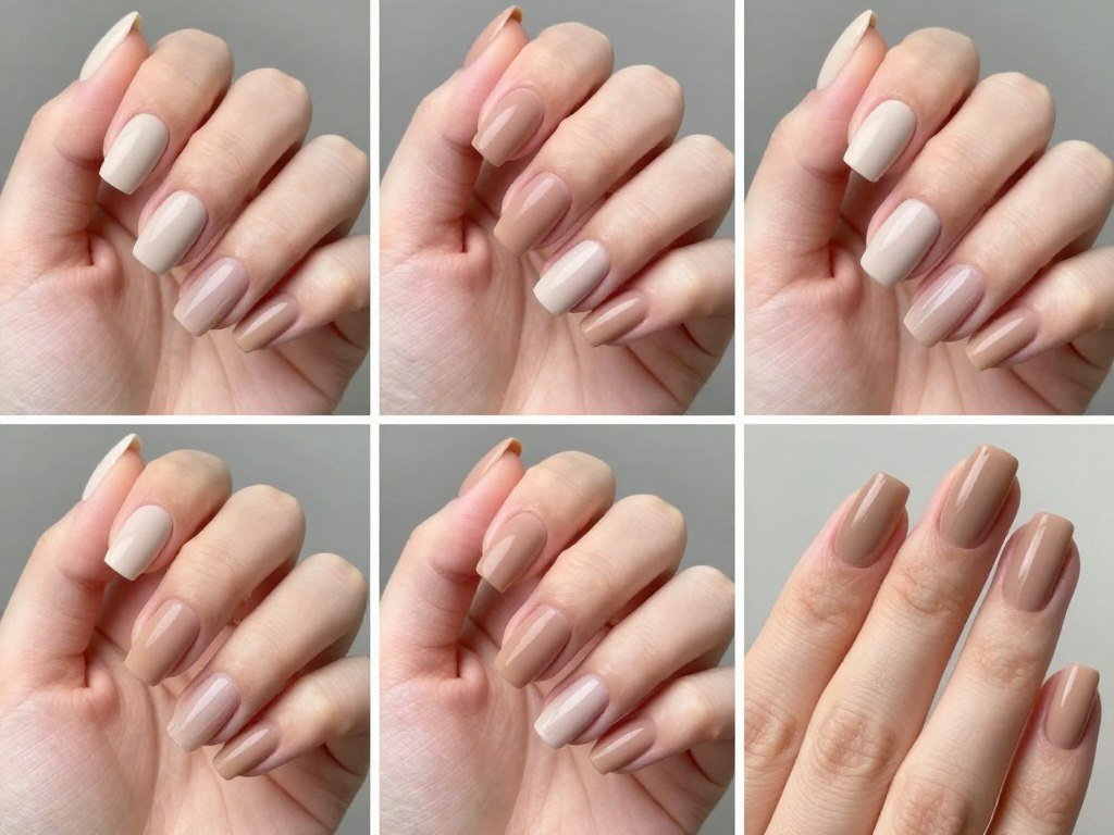 nude neutral summer nail designs collection