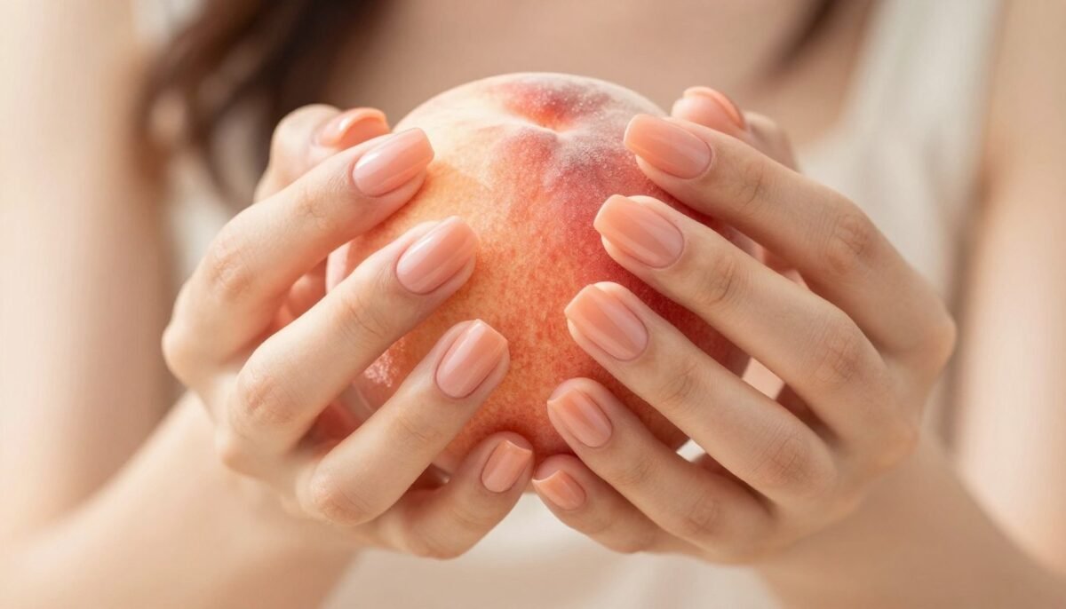 peach pastel summer nail with matte finish peach pastel summer nail with matte finish