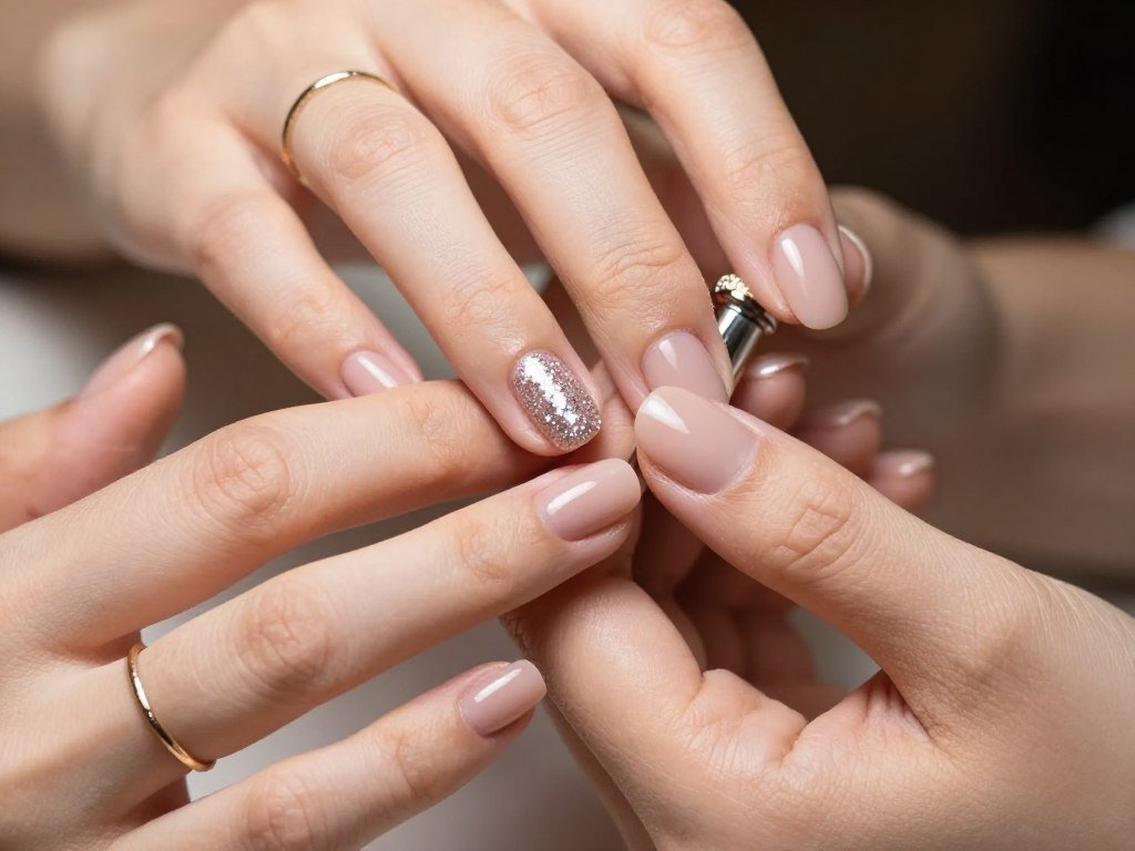 single accent nail quick summer design